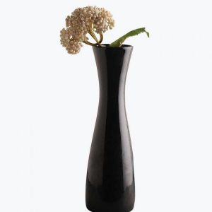 decardo black ceramic vase